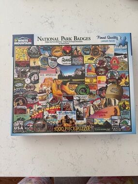 White Mountain National Park Badges Puzzle - Multi-Color Collage